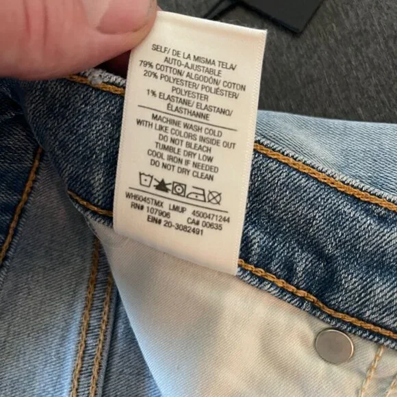 Hudson Women's Devon High Rise Biker Blue Denim Shorts, Size 24 NWT - Picture 6 of 10